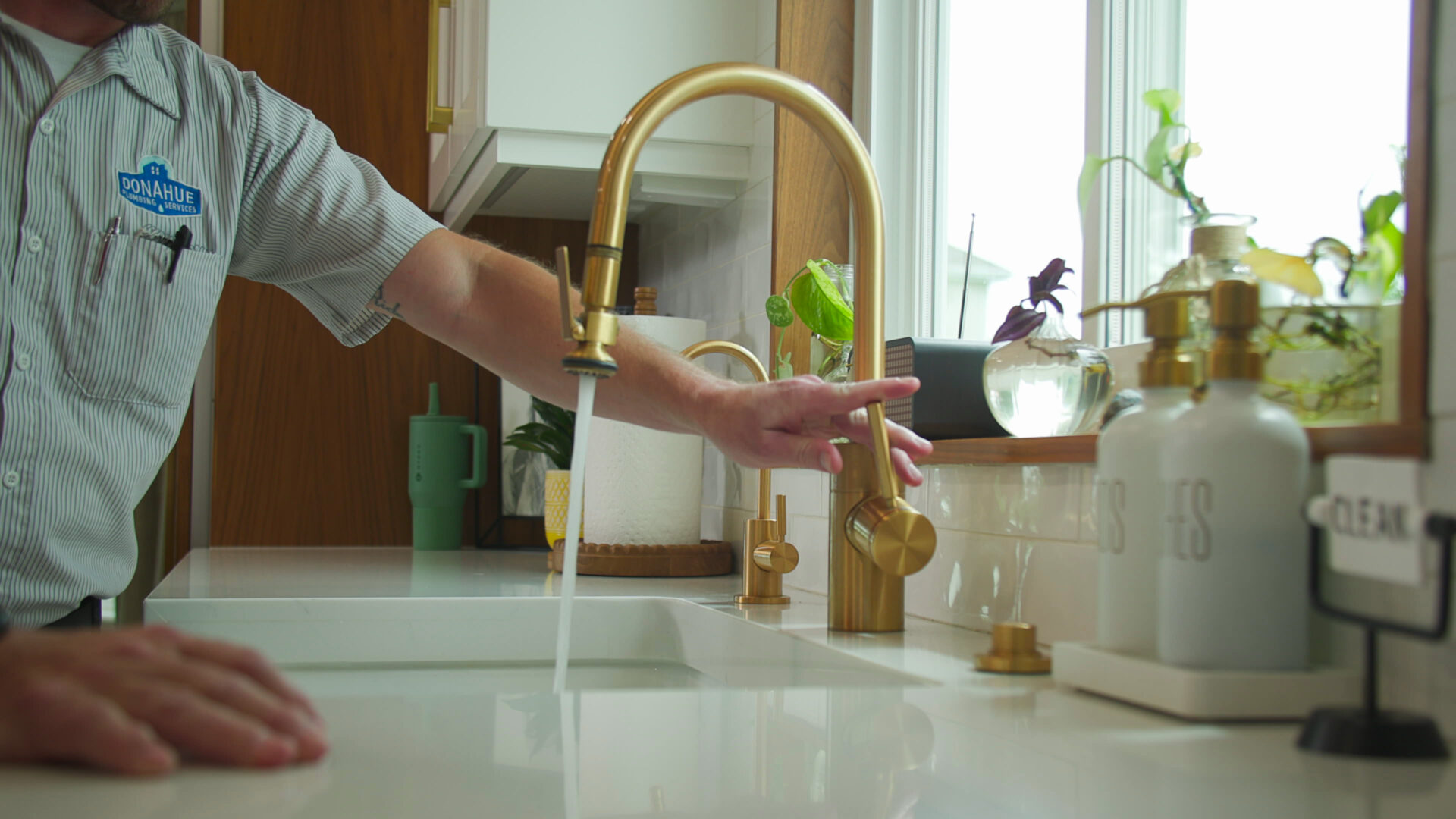 Donahue Plumbing installs new fixtures