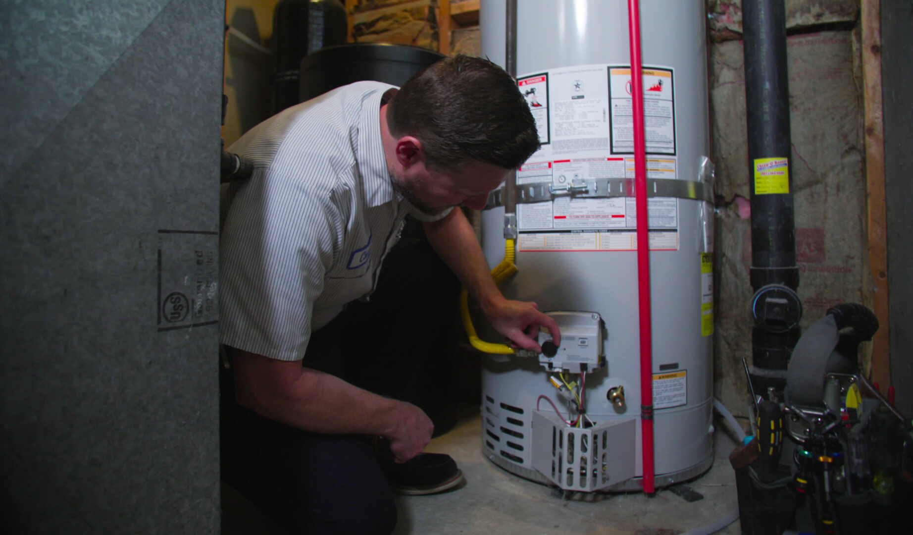 Donahue Plumbing works on water heaters