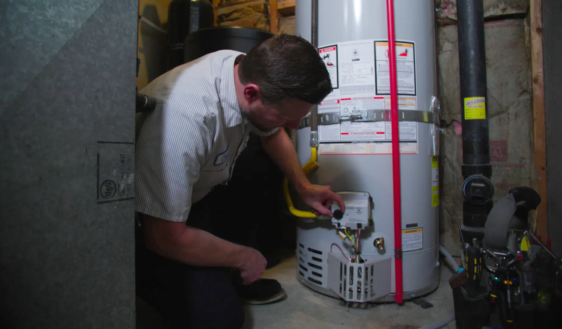 Donahue Plumbing works on water heaters
