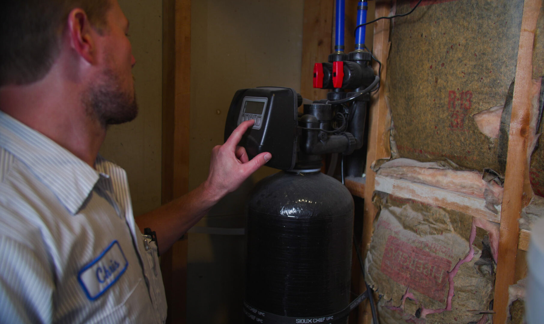 Installing a water softener at this customers home in Salt Lake City Utah